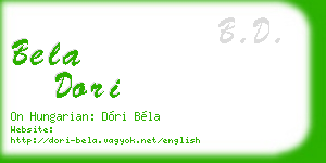 bela dori business card
